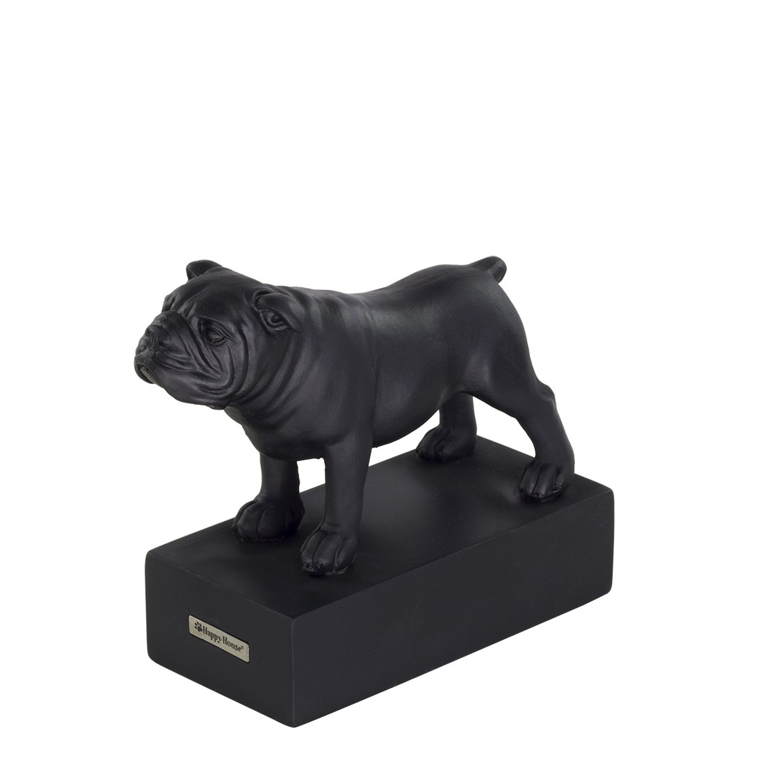 hunderasse skulpture englische bulldogge schwarz