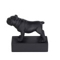 Hunderasse Skulpture Englische Bulldogge Schwarz Hunderasse Skulpture Englische Bulldogge Schwarz