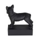 hunderasse skulpture franzsische bulldogge schwarz