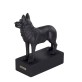 Hunderasse Skulpture German Shepherd Schwarz
