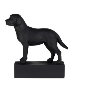 Hunderasse Skulpture Labrador Schwarz