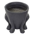 Jardinière chien assis optic pierre granite gris