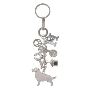 Keychain Golden Retriever (silver)