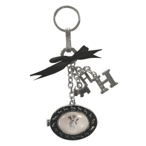Keychain with pictureframe (black)