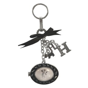 Keychain with pictureframe (black)