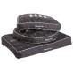 Kissen rund S Print Schwarz