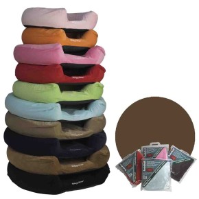 Kissenbezug Korb Rund Rippstoff (M) Dunkelbraun