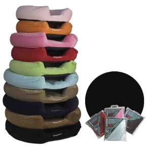 Kissenbezug Korb Rund Rippstoff (S) Schwarz Kissenbezug Korb Rund Rippstoff (S) Schwarz