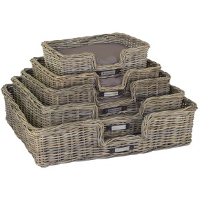 Klassischer Korb rattan rechteckig Klassischer Korb rattan rechteckig
