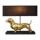 lamp dachshund gold