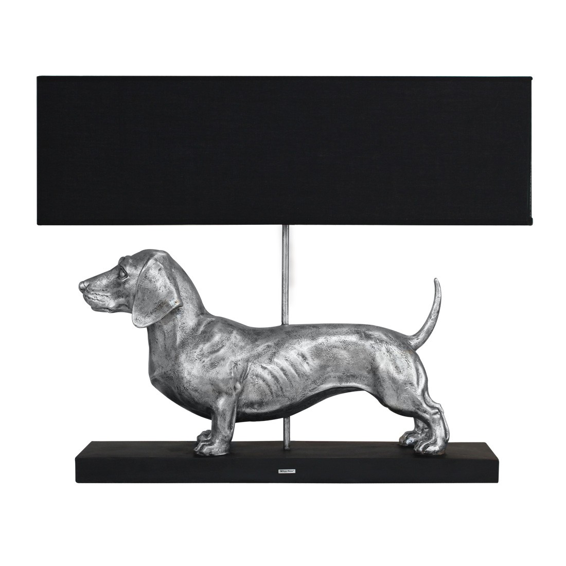 lamp dachshund silver