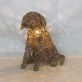 lamp dog rattan coarsely woven kooboo grey