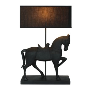 Lamp Horse Standing Black Lamp Horse Standing Black