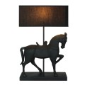 Lamp Horse Standing Black