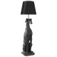 Lamp sitting Greyhound big Black