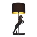 Lampe aufziehendes Pferd Schwarz