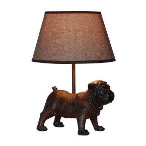 Lampe Bulldog Braun