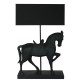 Lampe Cheval debout Noir