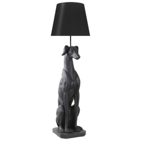 Lampe Windhund sitzend groß (Schwarz) Lampe Windhund sitzend groß (Schwarz)