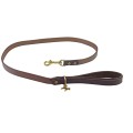 Leash Saddle leather Brown-Dark Brown