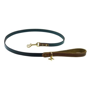 Leine Sattelleder Blau-Cognac Leine Sattelleder Blau-Cognac