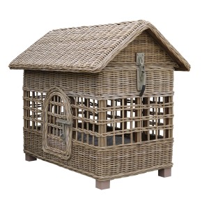 Luxurious rotin Chien maisson (L)