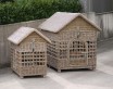 Luxus Rattan Hundehaus XL