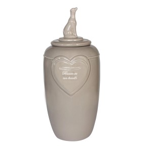 Memorial Collection Urne Hund (L) Beige