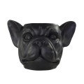 Pflanzgefäß Bulldogge Kopf Schwarz Pflanzgefäß Bulldogge Kopf Schwarz