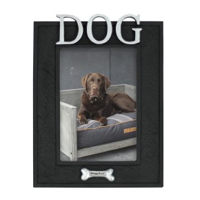 Picture frame vertical ‘DOG‘ black/silver Picture frame vertical ‘DOG‘ black/silver