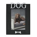 Picture frame vertical ‘DOG‘ black/silver