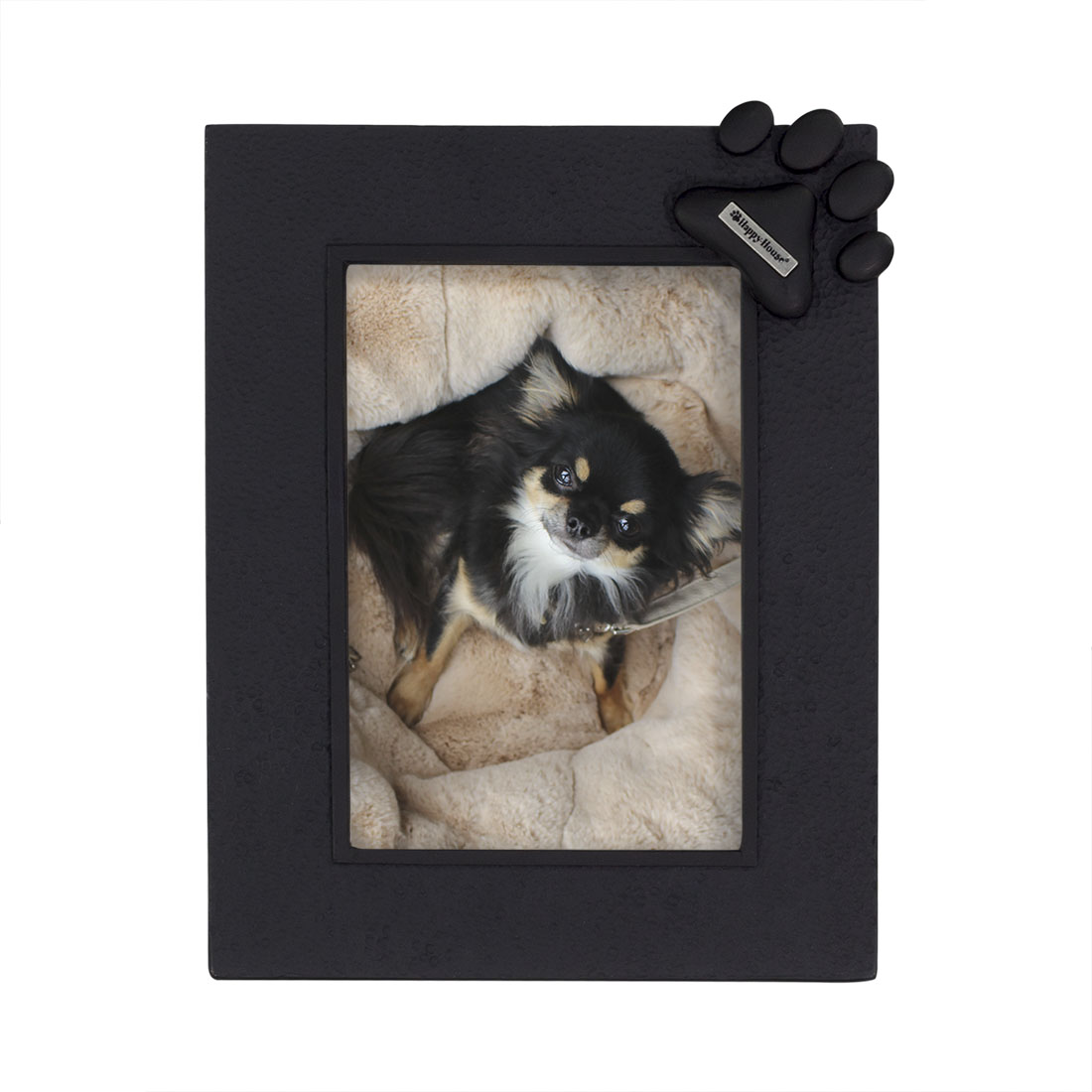 picture frame verticalhorizontal with paw dogcat black