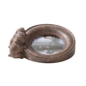 Picture frame with dog round Picture frame with dog round