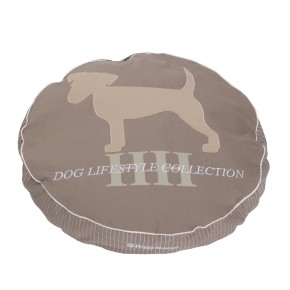 Pillow Round (S) Jack Russel Taupe