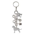 Porte-clés Labrador (argent)