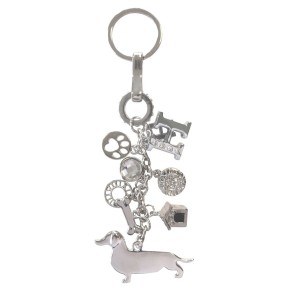 Porte-clés Teckel (argent)