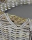 rattan basket with rope l oval