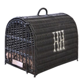 Reisekorb Rattan HH Grau/Anthrazit