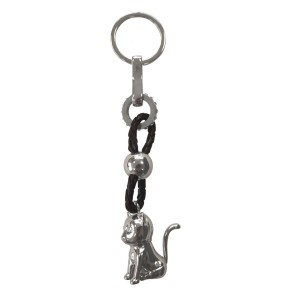 Schlüsselanhänger Katze (Silber)