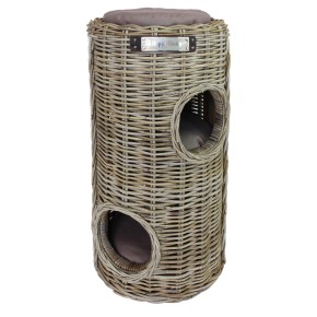 Scratching tower Rattan 2 -holes