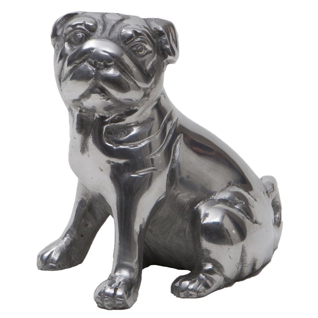 sculpture aluminium bulldog franaise