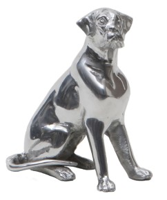 Sculpture Aluminum sitting Boxer Sculpture Aluminum sitting Boxer