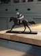 skulptur jockey auf rennpferd in farbe
