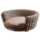 Sofa doppelseitig Rattan rund S