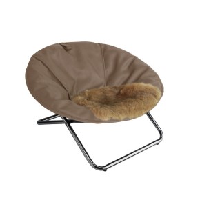 Stuhl VIP mit Pelz (S) Taupe Stuhl VIP mit Pelz (S) Taupe