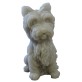West Highland Dog candle Taupe